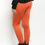 Thumbnail: Orange Burst Fleece Leggings