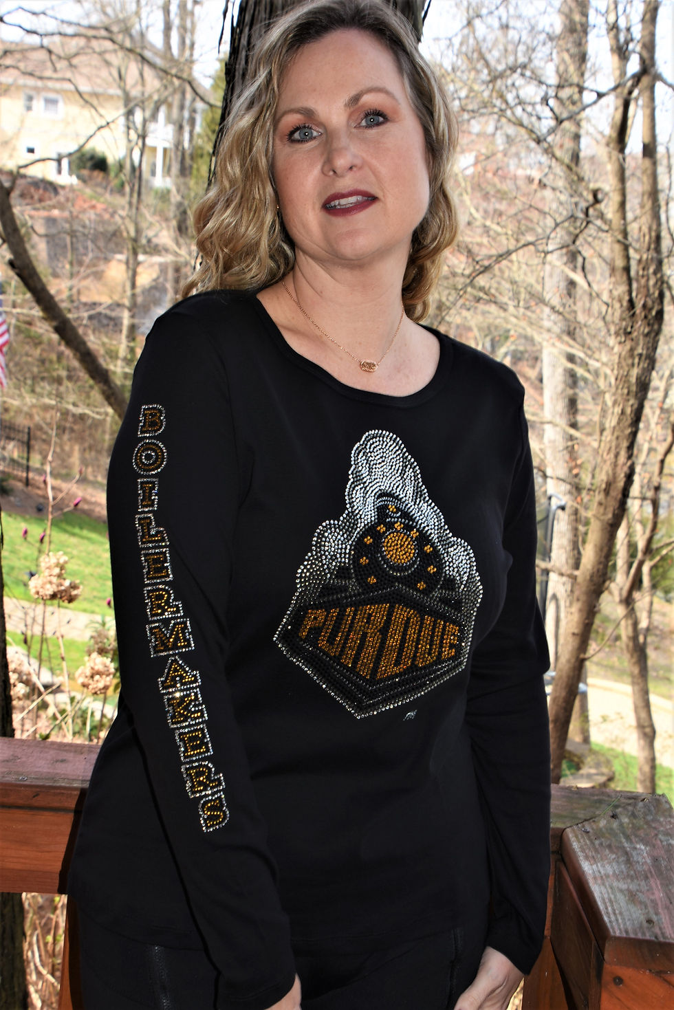 Purdue Boilermakers Rhinestone Bling Shirt