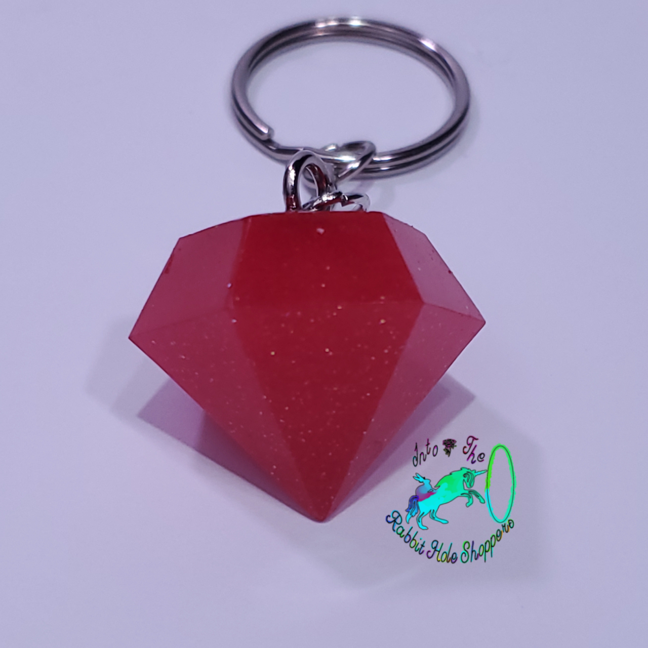 Faux Diamond Keychain