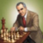 garry kasparov near board