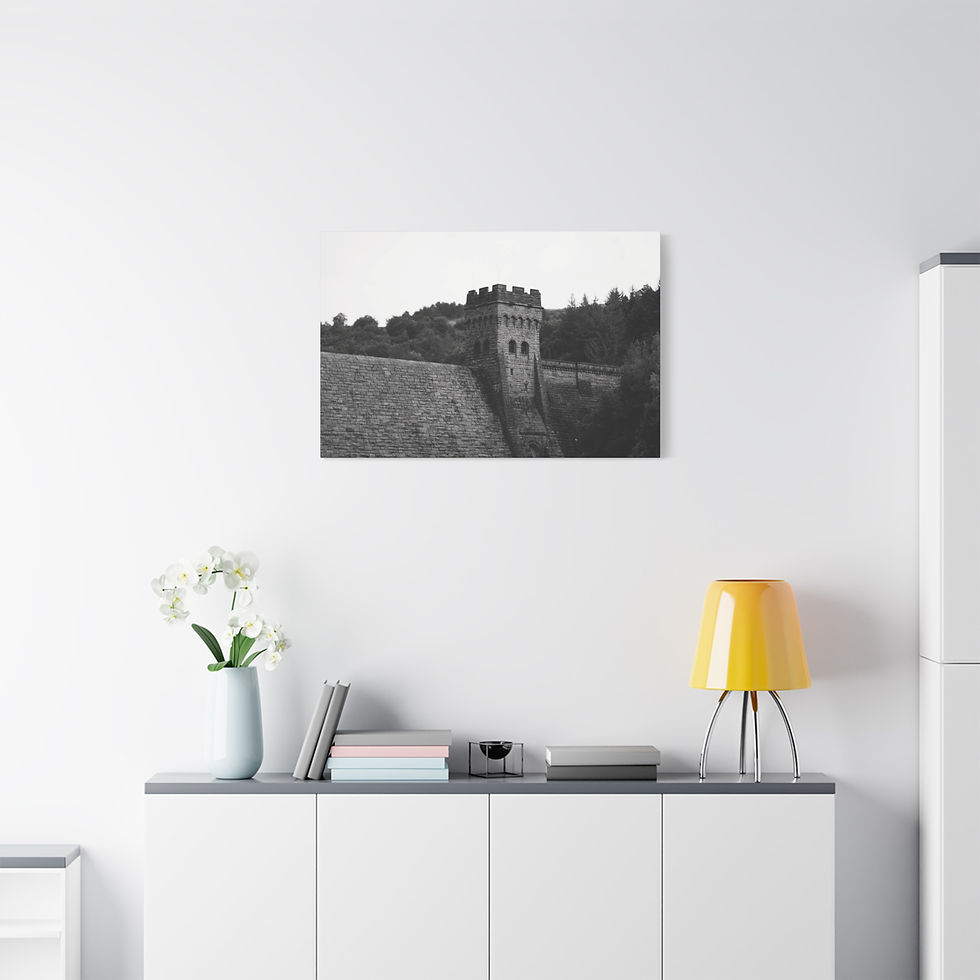 Thumbnail: Derwent Dam Canvas Wall Art [Multiple Sizes]
