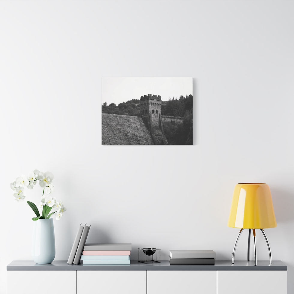 Thumbnail: Derwent Dam Canvas Wall Art [Multiple Sizes]