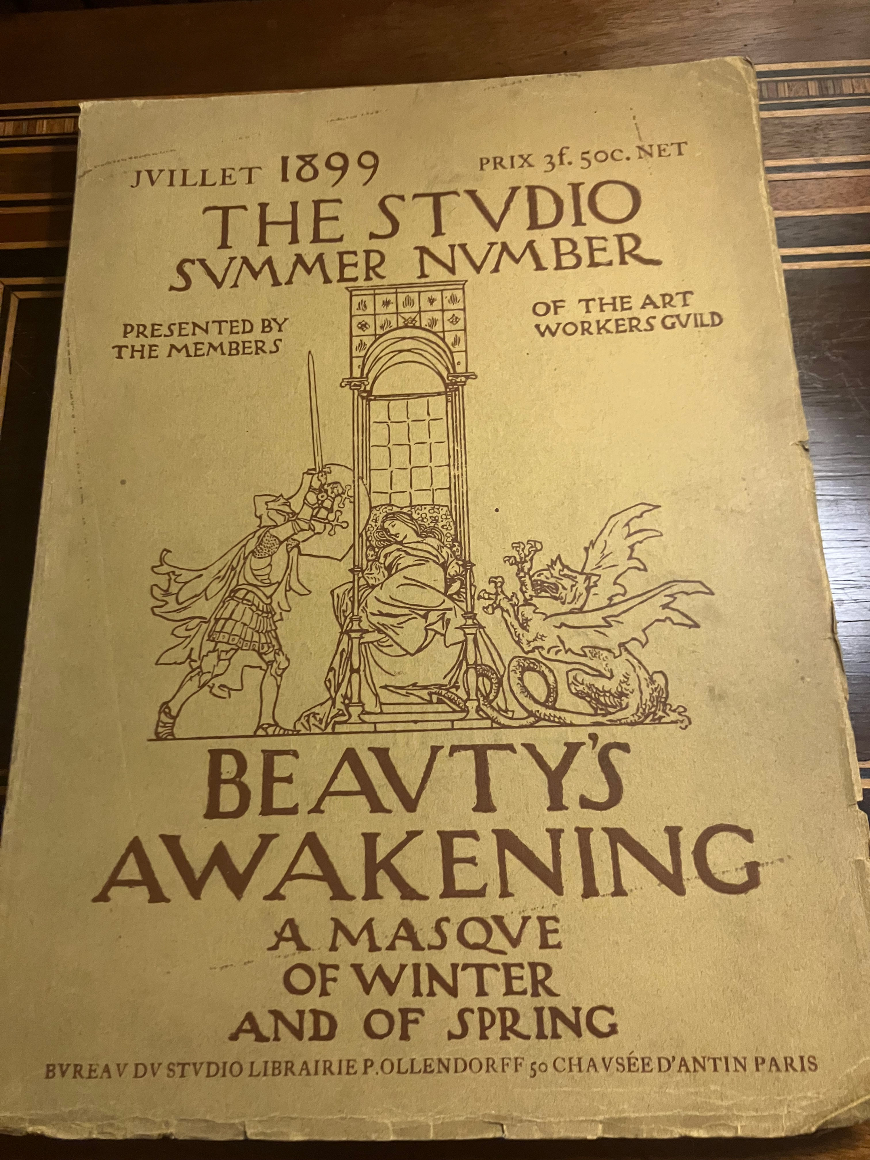Extremely Rare Art Nouveau Magasine- The Studio  July 1899