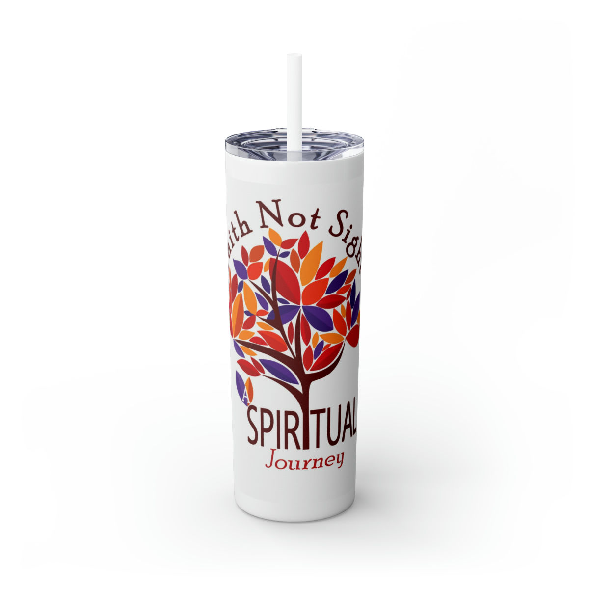 FNS Skinny Tumbler with Straw, 20oz
