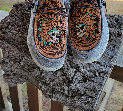 Custom made hey dude shoes | Diamond A 