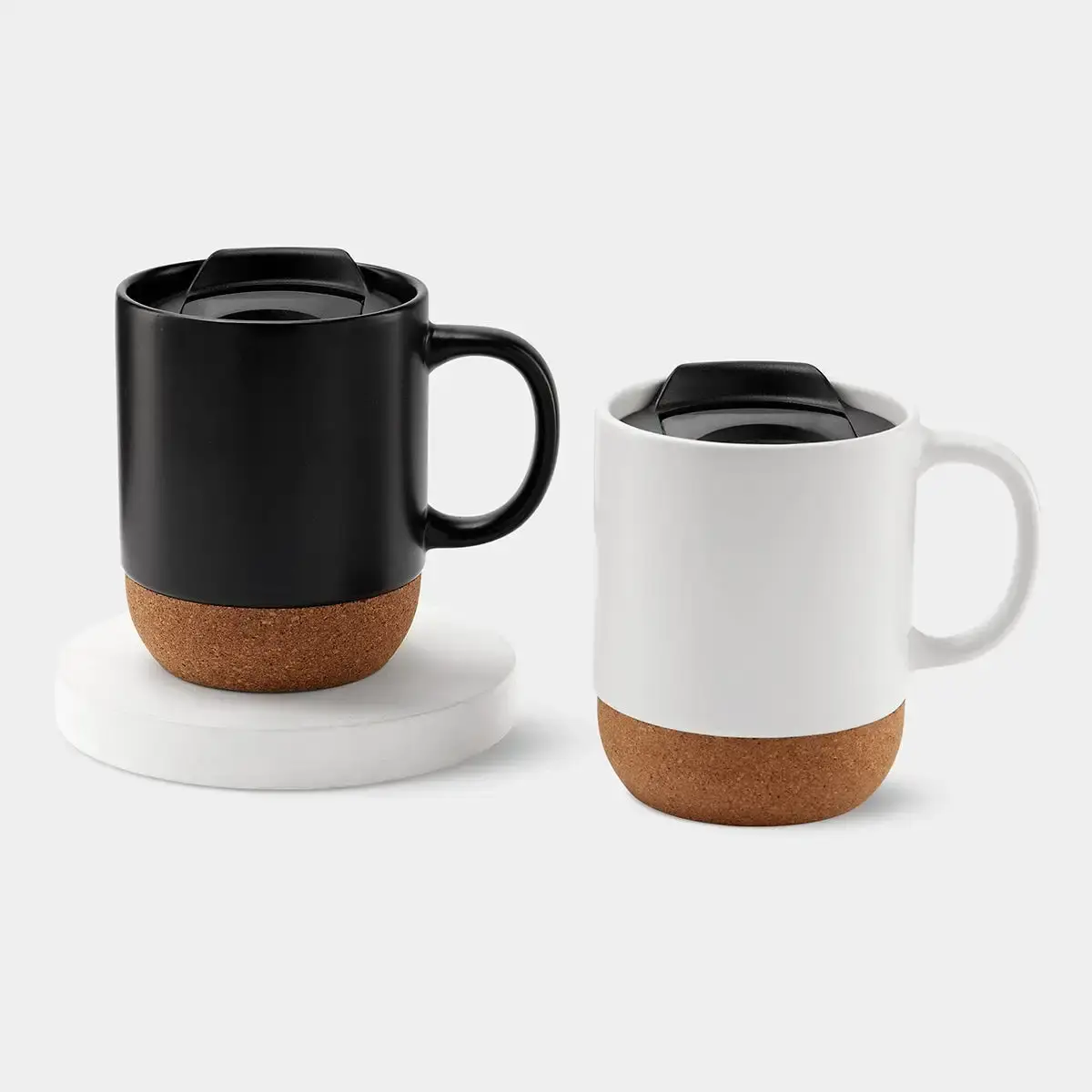 Sidama Ceramic Mug with Cork Base and Lid