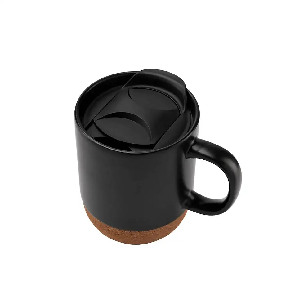 Thumbnail: Sidama Ceramic Mug with Cork Base and Lid