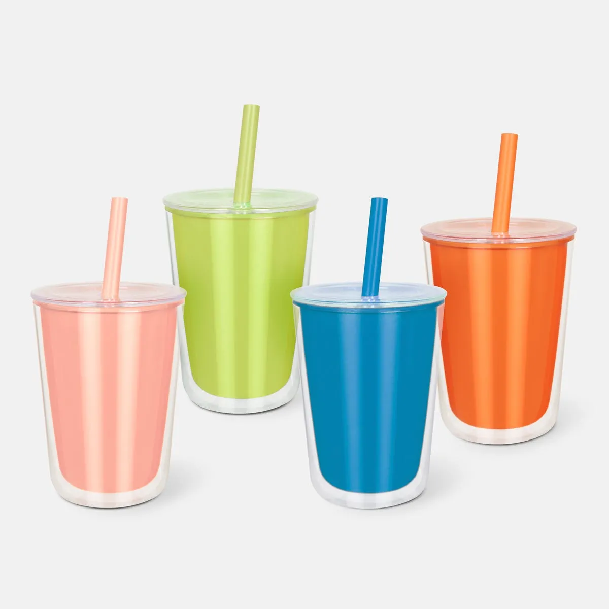 Vaso ELISSA Transparente Doble Pared 700 ml con Popote