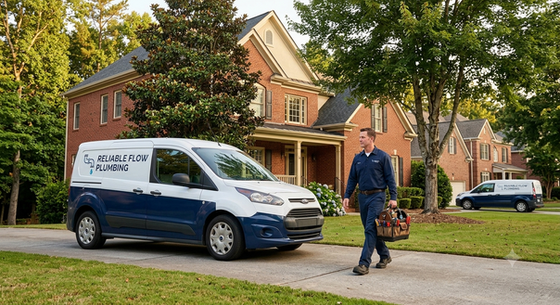 Atlanta plumbing business service van representing established trades company for sale in metro Atlanta Georgia