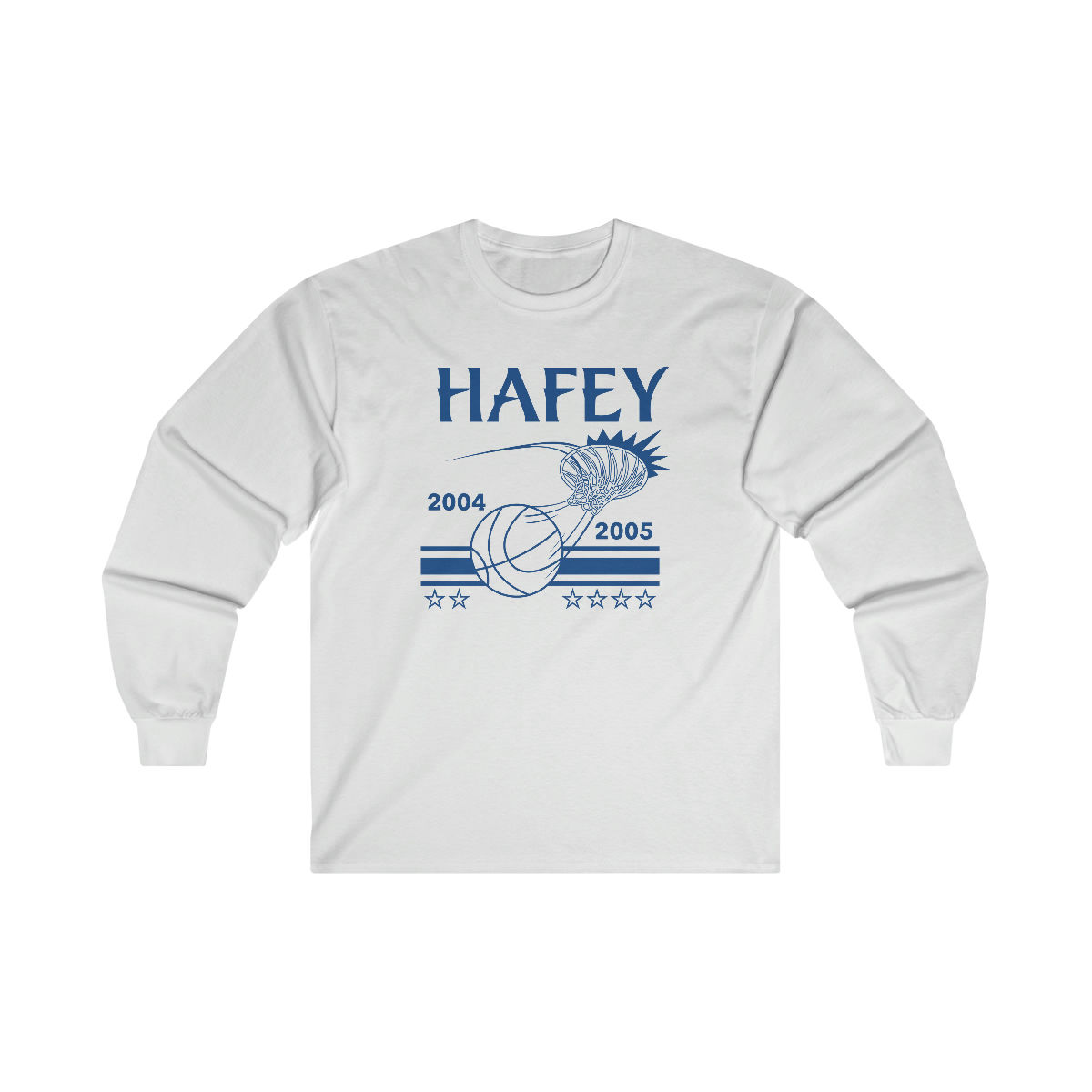 Bishop Hafey Basketball '04-'05 Season - White Long Sleeve Tee