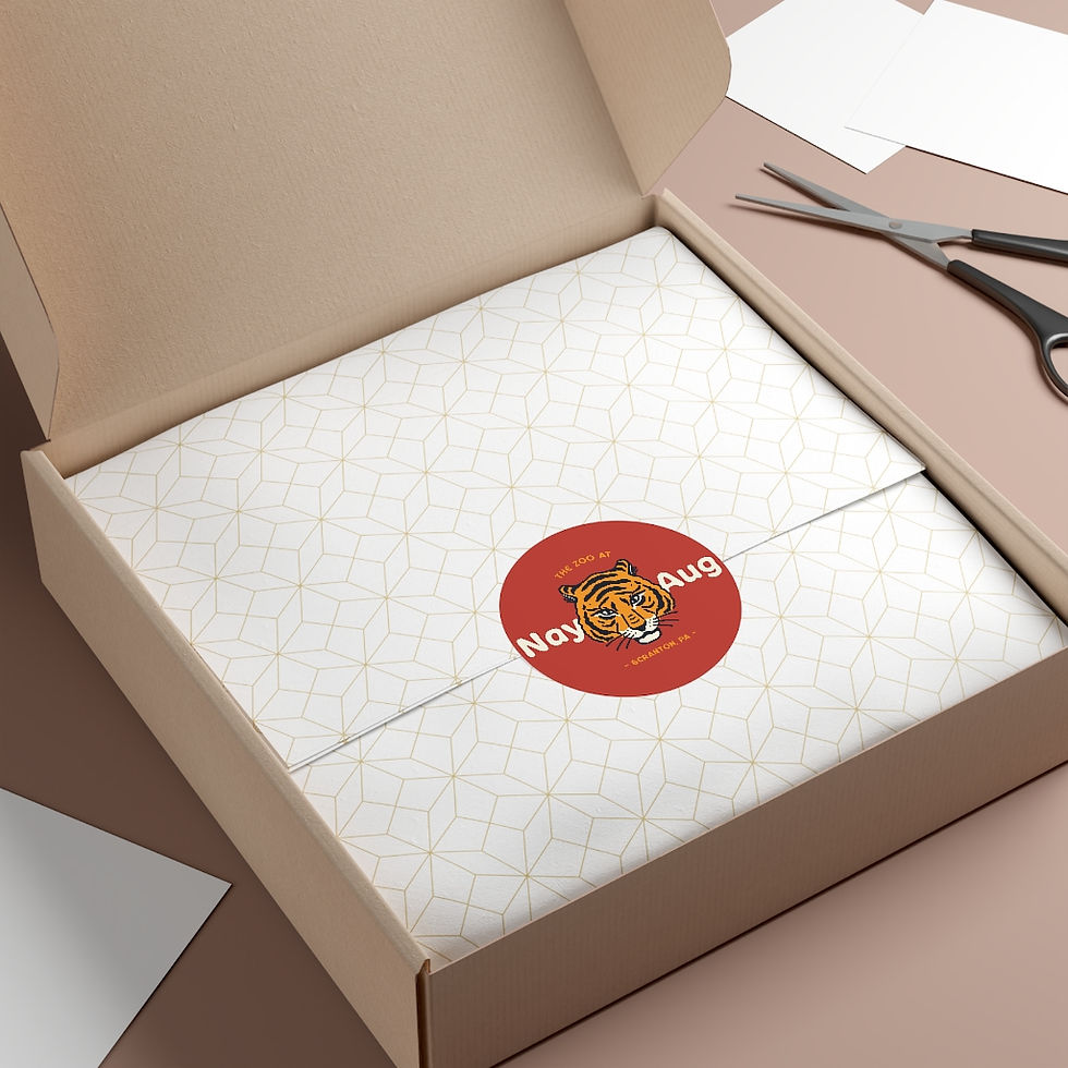 Thumbnail: Nay Aug Zoo Tiger (red) - Vinyl Stickers