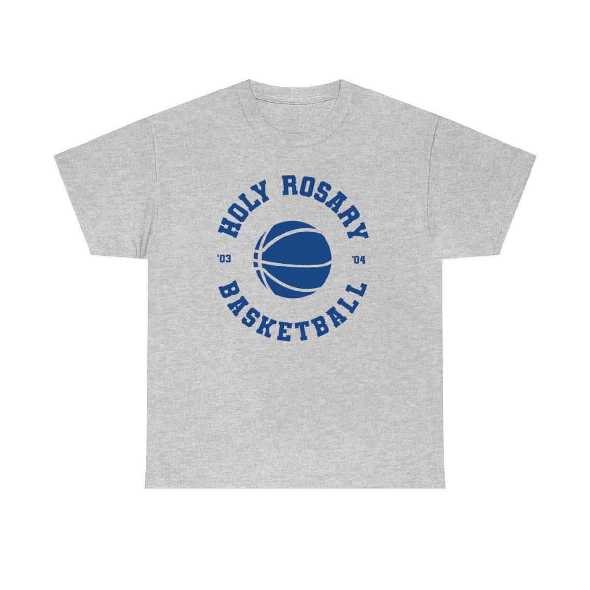 Holy Rosary Basketball - Sport Gray Unisex Heavy Cotton Tee