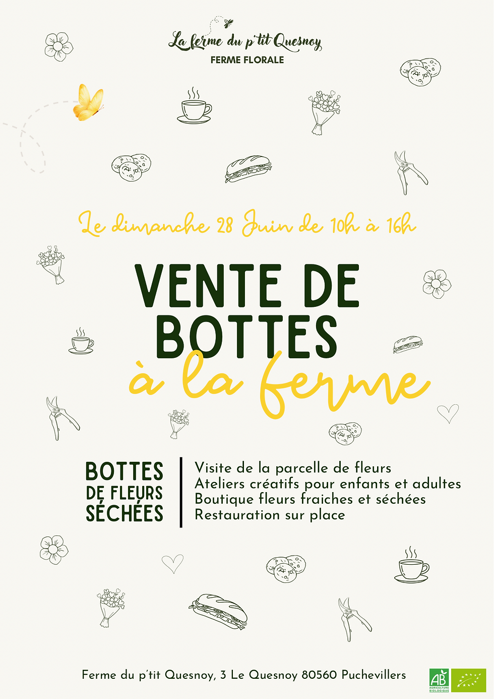 Vente de bottes de fleurs séchées