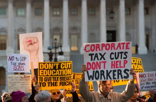 Protests against tax
