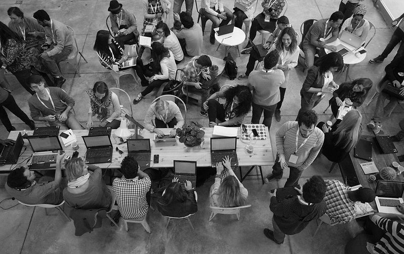 Top View of Modern Workspace