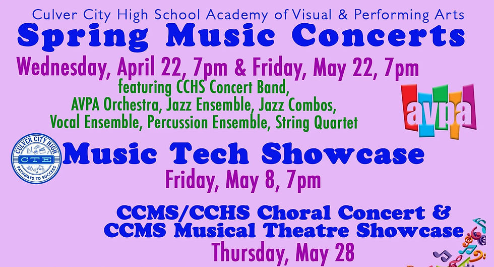 CCHS Spring Music Concerts