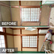 横須賀市「砂壁塗装工事」で居室刷新