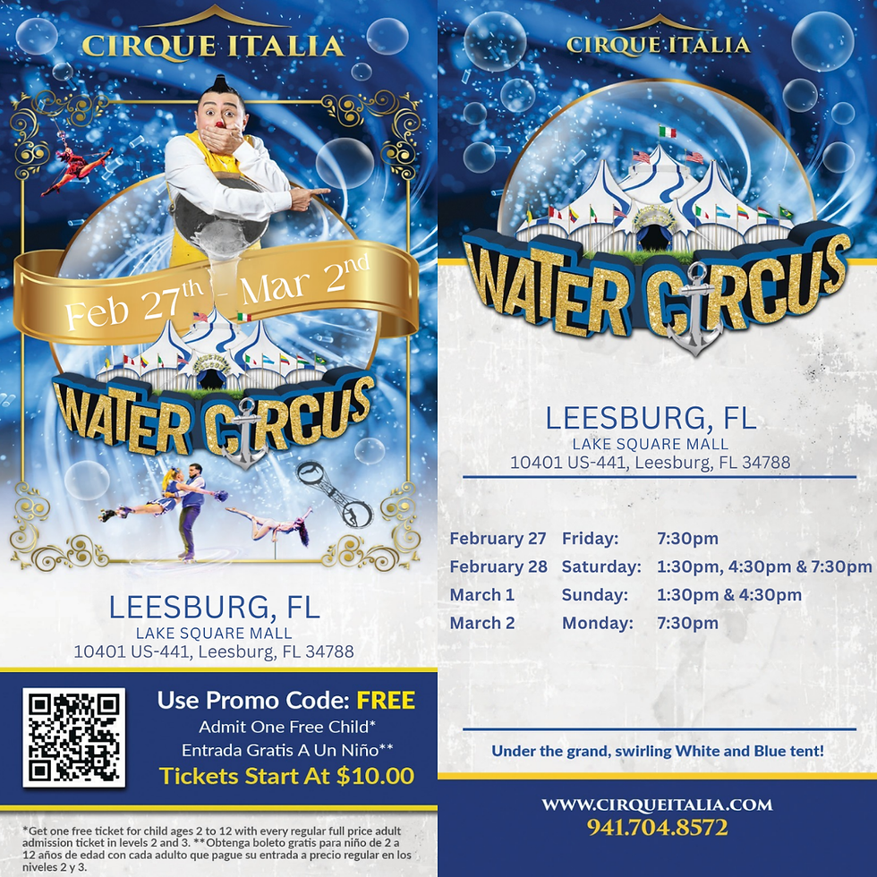 The Water Circus is Coming to Leesburg!