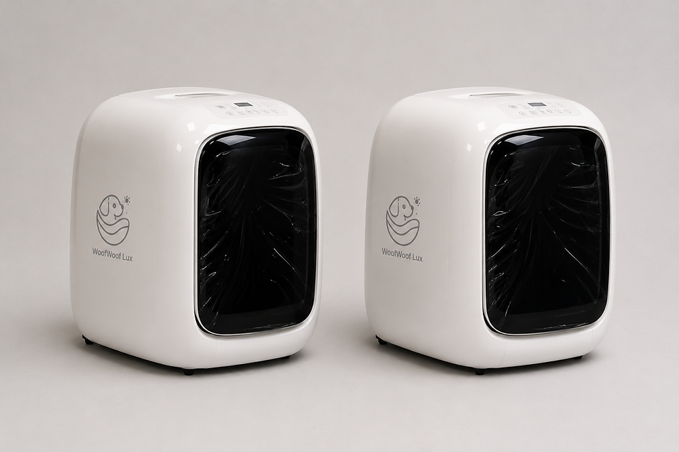 Woofwoof Lux pet clothing washing machines for specialized dog-care cleaning