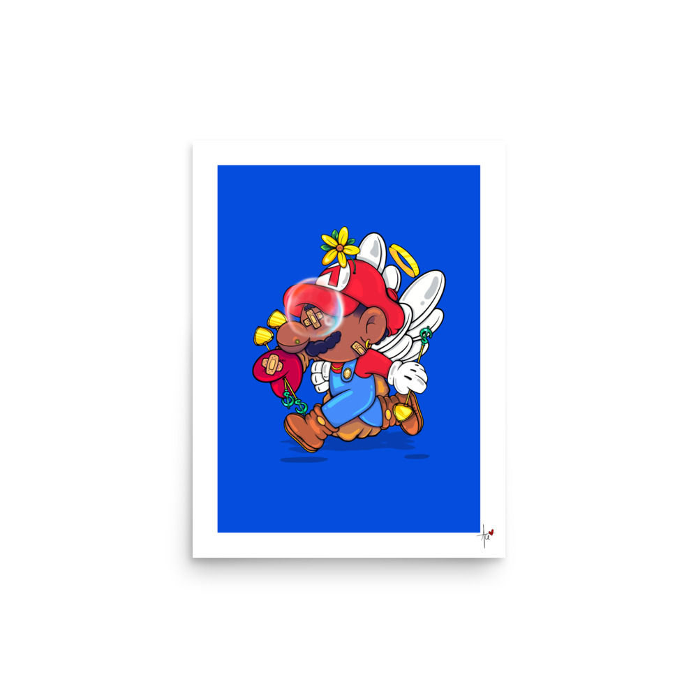 BLACK MARIO BLUE