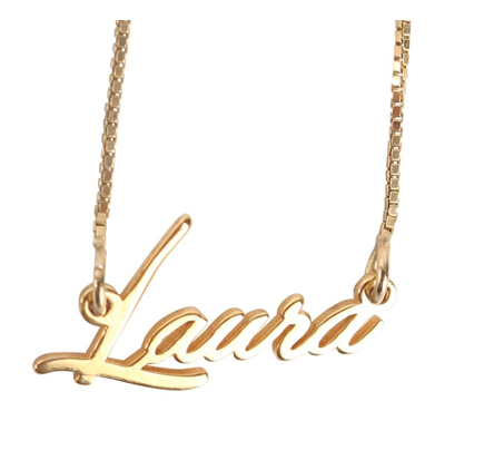 Tiny Name Necklace -WINSBERG FONT
