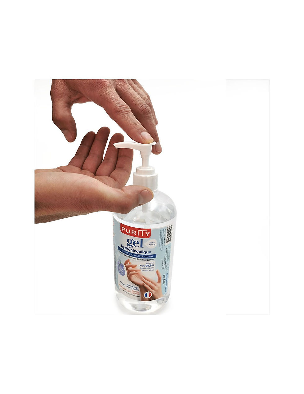 Miniature : Flacon de 500ml - Gel Hydroalcoolique Purity 703 - Sans parfum