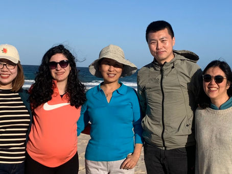 From left to right: Minh, Sombol, Xuemei (PI), Yangyang, an Eri
