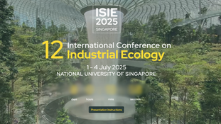 Keynote speaker at 12th International Conference on Industrial Ecology (ISIE2025) “Translating planetary and earth system boundaries for cities and businesses”