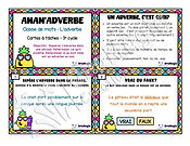 Cartes à tâches - Anan'Adverbe - L'adverbe - 5e et 6e année