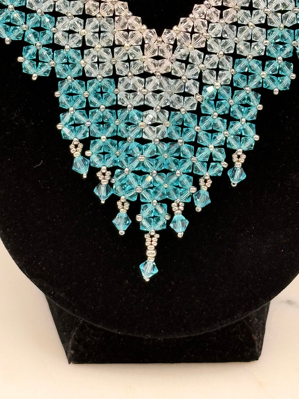 Thumbnail: Swarovski Crystal Elements in graduated Turquoise