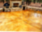 Sample stain for acceptability on concrete before proceeding