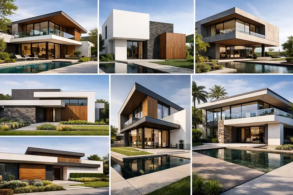 8 ideias para fachada contemporânea com proporção
