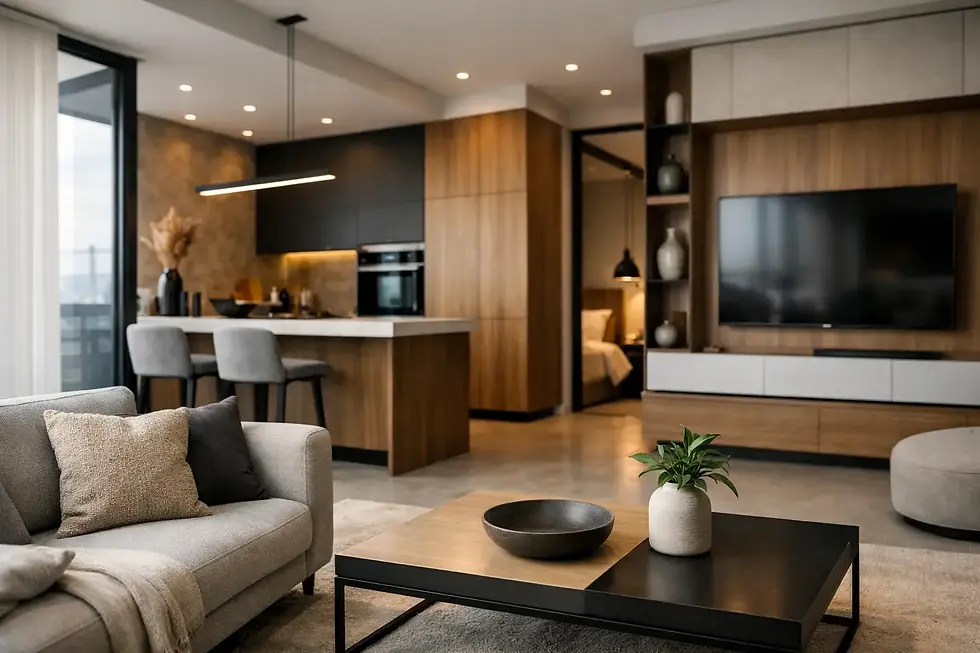 Apartamento sob medida moderno para viver