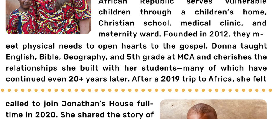 Making An Eternal Impact: Jonathan's House