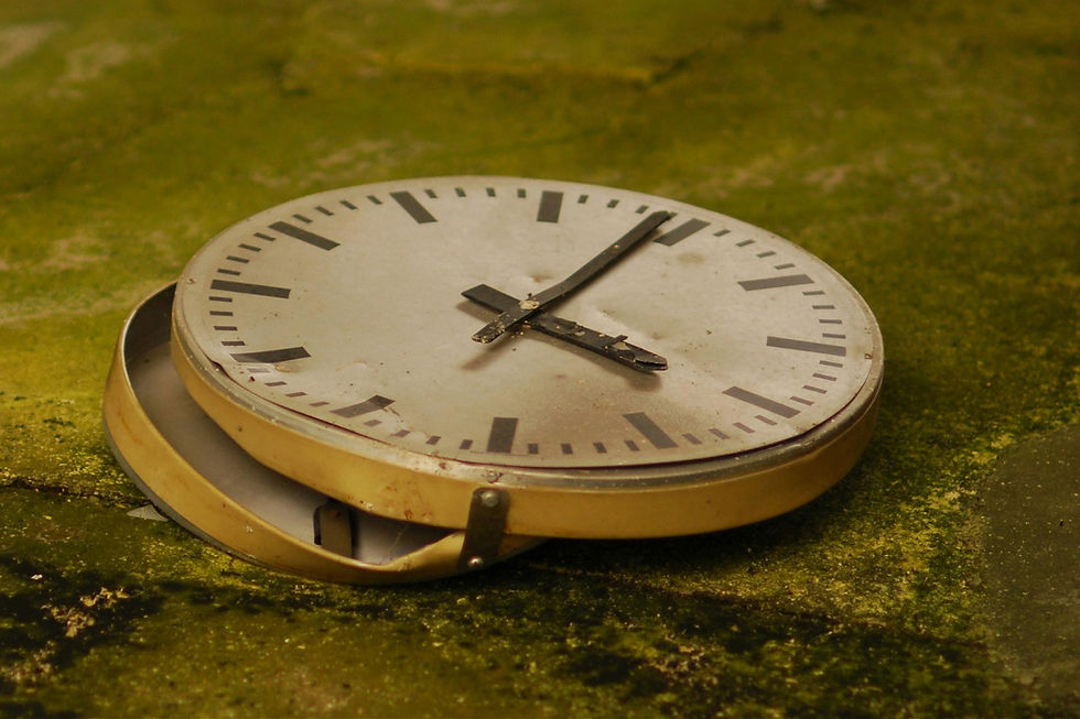 A clock showing the passing of time that needs to be filled with transformational habits leading to joy