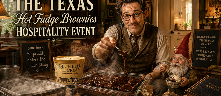Man sharing bite of brownies