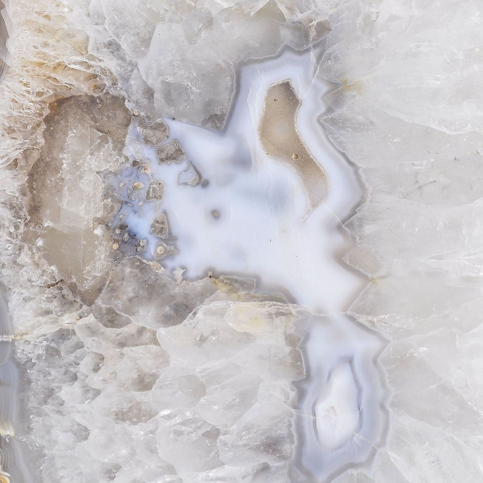 Thumbnail: Natural Agate Slice & Gold Decorative Tray