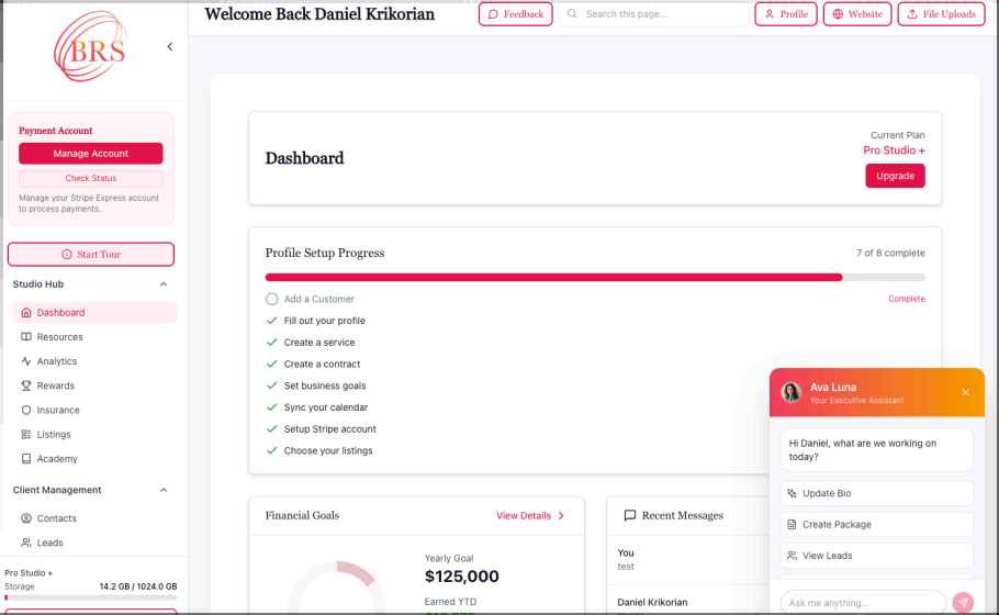 B Remembered Studio - SAAS Marketplace