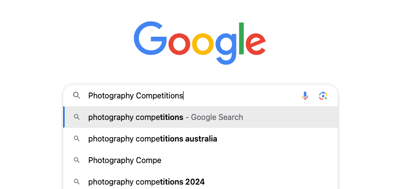 Google photography competitions.