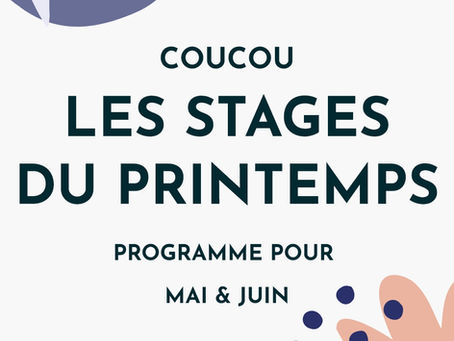 Les stages du printemps Figula sont là!
