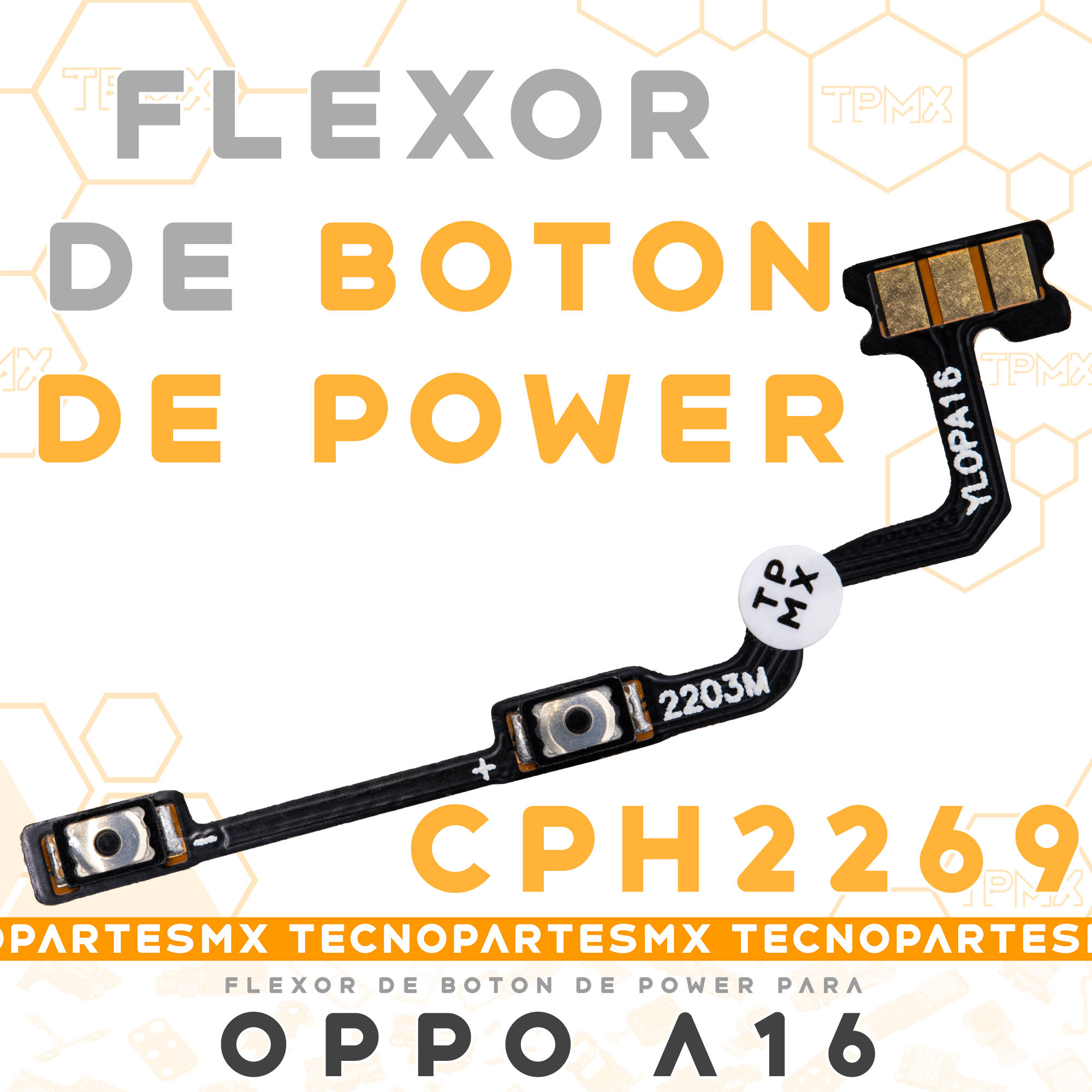 Flex Flexor Botones Volumen Para Oppo A16