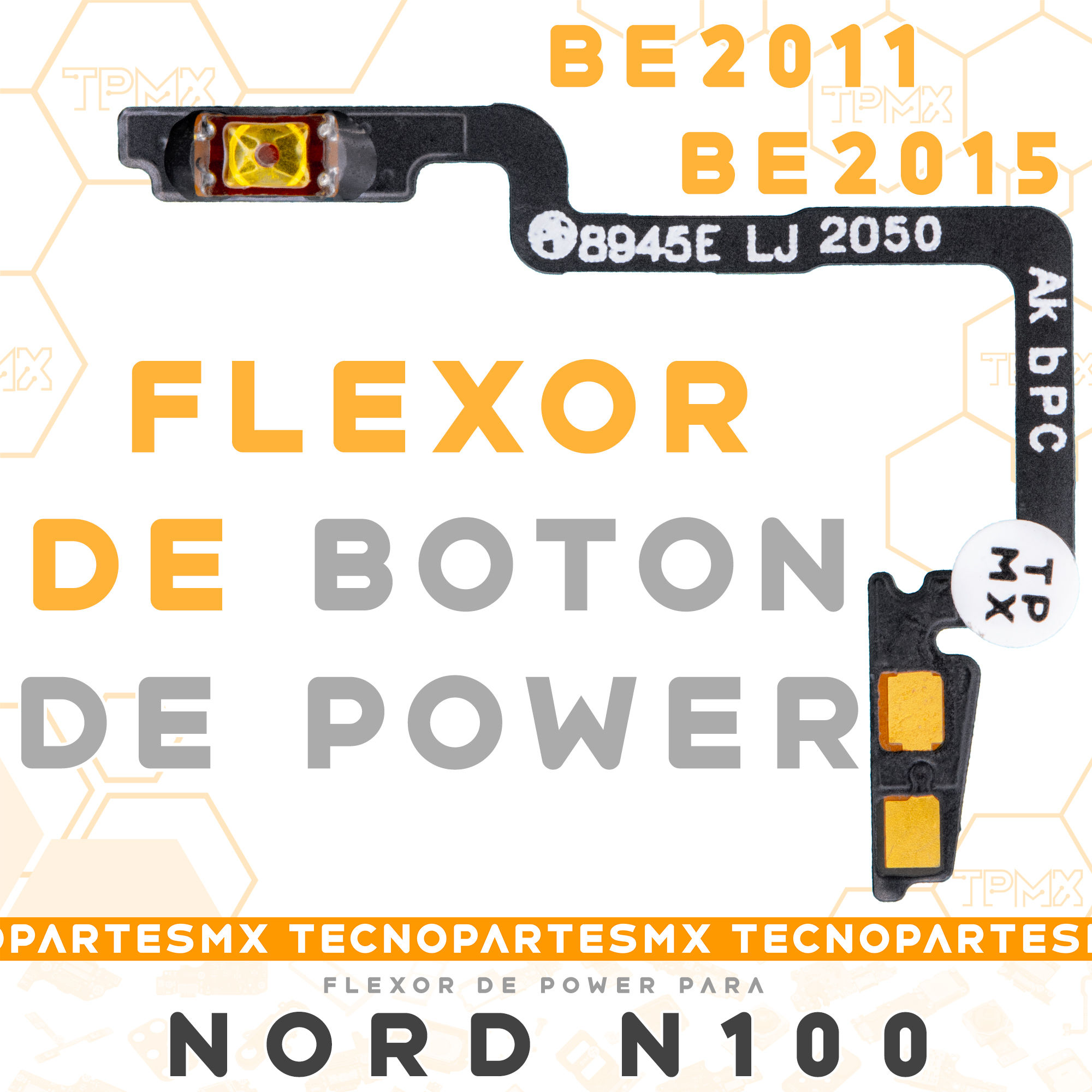 Flex Flexor Botones Encendido Power Para Oneplus Nord N100