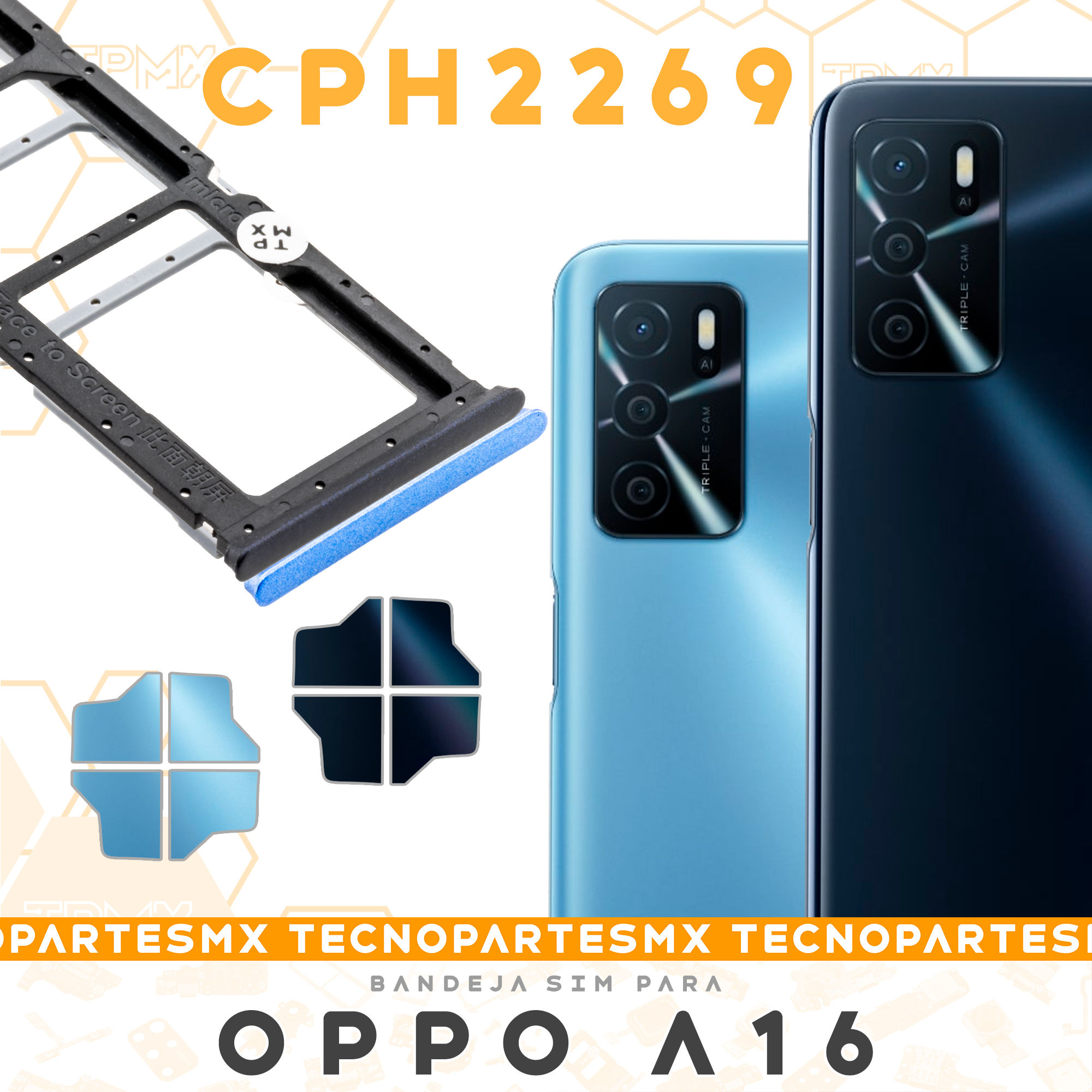 Bandeja Charola Porta SIM Para Oppo A16