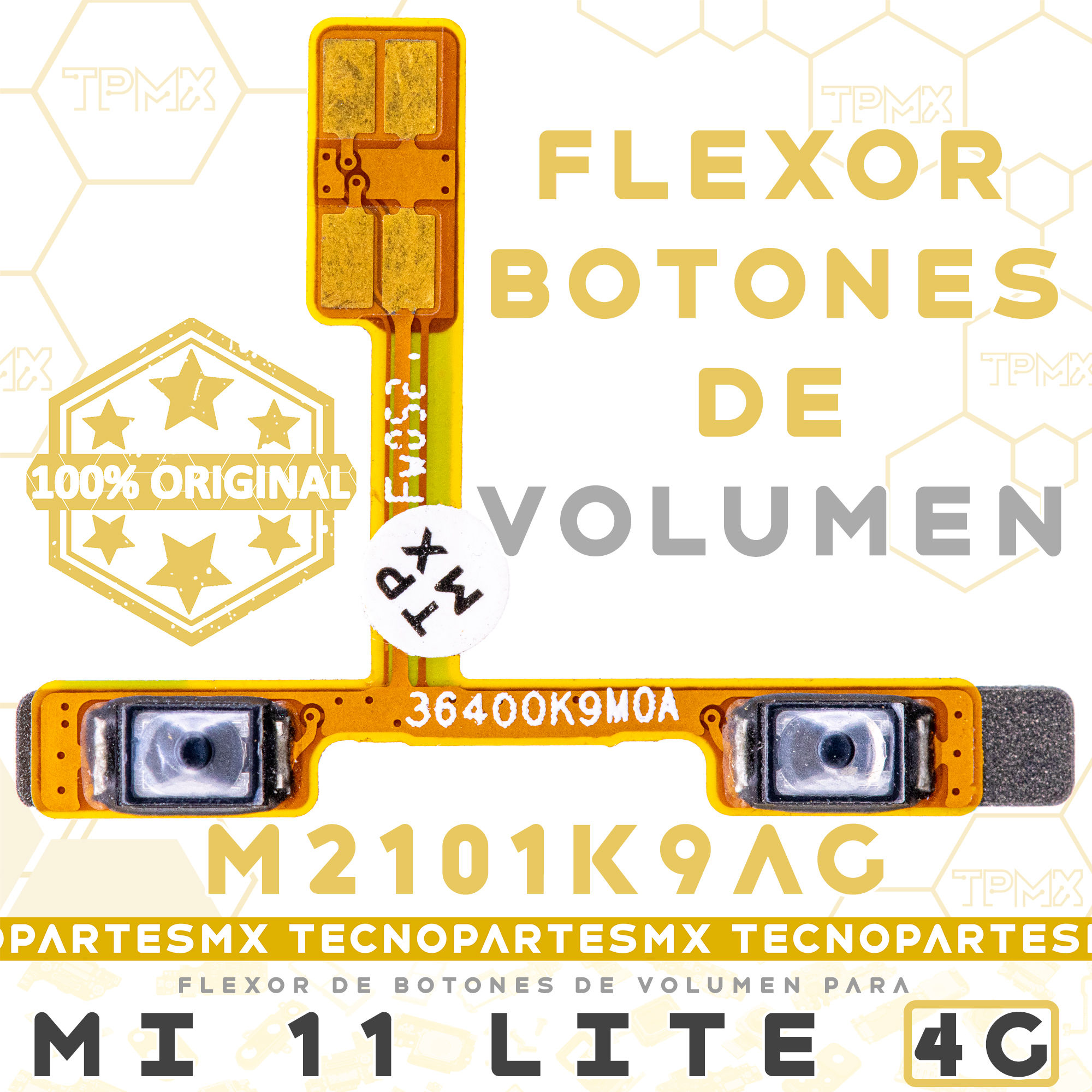 Flex Flexor Botones Volumen Para Xiaomi Mi 11 Lite 4G Orig