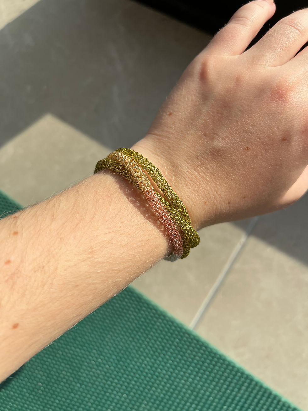 Thumbnail: Skinny Necklace - Wire Crochet