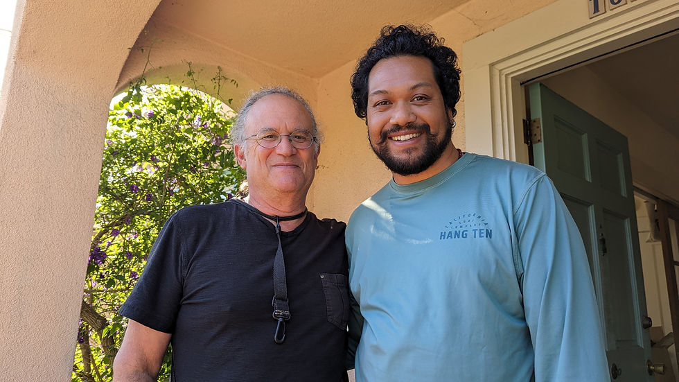 Nishaant with George Brooks Saxophone player