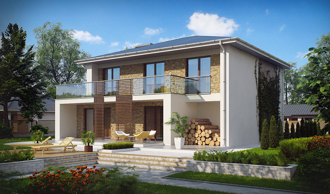 208m2 İki Katlı Çelik Ev