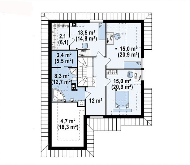 Küçük resim: 215m2 İki Katlı Çelik Ev
