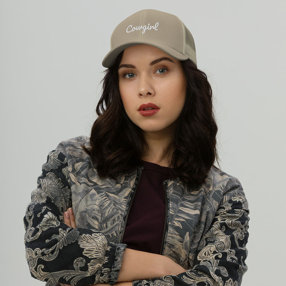 Thumbnail: Cowgirl Embroidered Trucker Cap