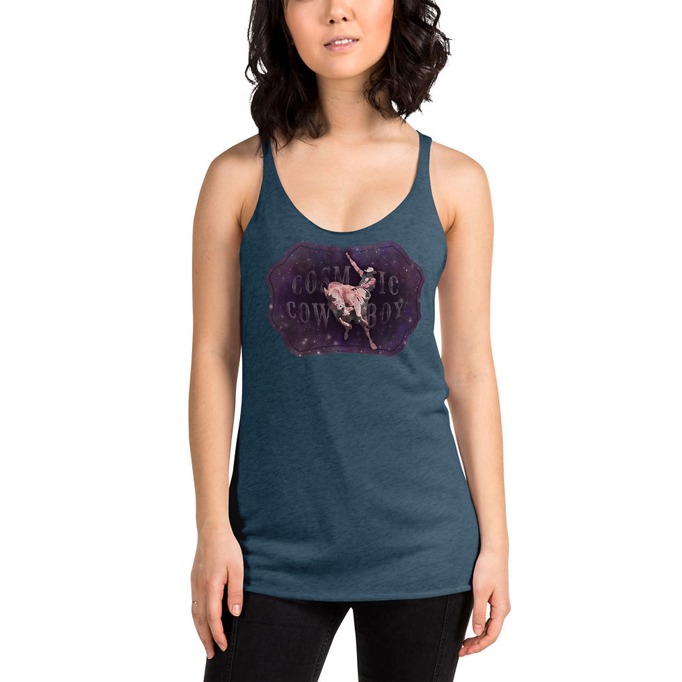 Thumbnail: Cosmic Cowboy Women's Racerback Tank